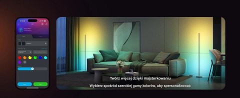 Lampa podłogowa RGBICW Govee H8076 Floor Lamp Lite, 1000lm, 2.4GHz Wi-Fi + Bluetooth