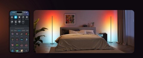 Lampa podłogowa RGBICW Govee H8076 Floor Lamp Lite, 1000lm, 2.4GHz Wi-Fi + Bluetooth