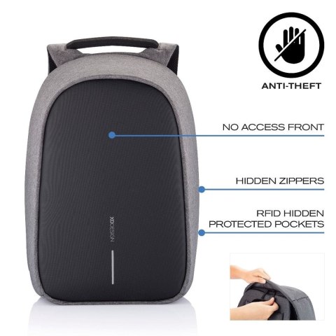 XD DESIGN PLECAK ANTYKRADZIEŻOWY BOBBY HERO SMALL SZARY P705.702