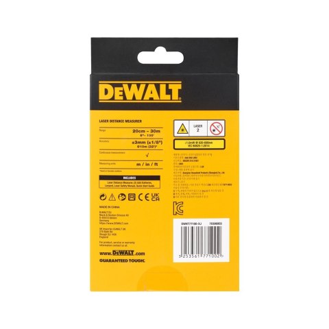 Dalmierz laserowy DeWalt DWHT77100-XJ 30m