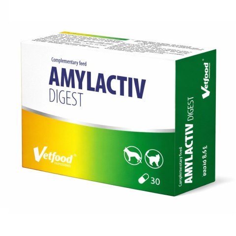 VETFOOD Amylactiv digest pies i kot 30 kapsułek