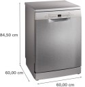 Zmywarka wolnostojąca 60 cm BOSCH SMS2HVI06E Serie 2 | klasa B | 12 kpl | ExtraDry | AquaStop