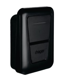 EVCS Stacja ładowania Hager witty one 11kW 3f RFID Bluetooth z gniazdem T2