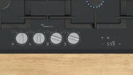 Płyta gazowa BOSCH PRP6A6H40 60 cm | 4 palniki | ruszty żeliwne | zapłon elektryczny | stal nierdzewna