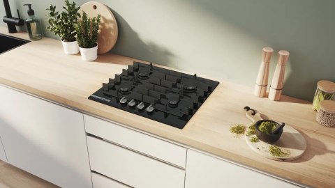 Płyta gazowa BOSCH PRP6A6H40 60 cm | 4 palniki | ruszty żeliwne | zapłon elektryczny | stal nierdzewna