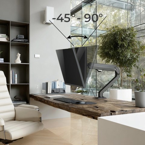 MACLEAN UCHWYT REGULOWANY DO MONITORA ZE SPRĘŻYNĄ GAZOWĄ MC-906