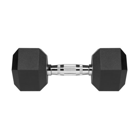 Hantle żeliwne gumowane HEX 2x10 kg REBEL ACTIVE