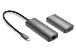 Digitus Extender wideo 4K (USB-C - HDMI), 30 m