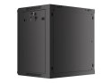 Lanberg WF01-6412-00B Szafa wisząca RACK 19" 12U 600X450 CZARNA DRZWI METALOWE (FLAT PACK)