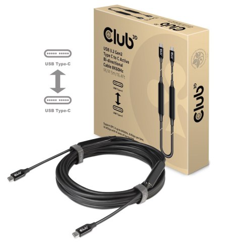 Kabel USB Club3D CAC-1535 (USB 3.2 Gen2 Type C