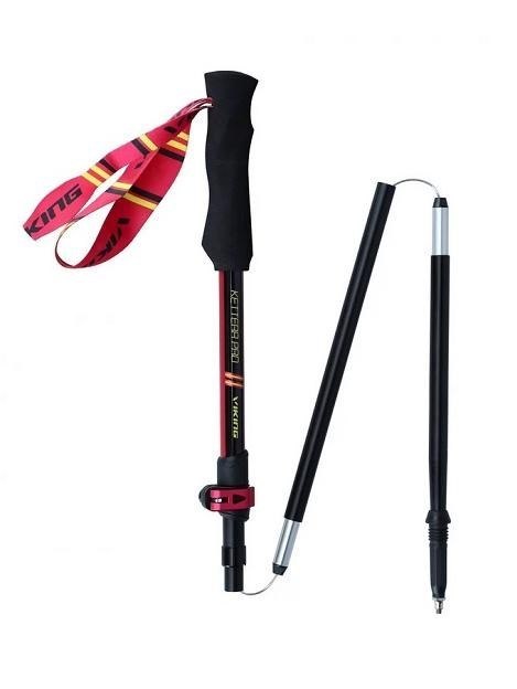 Kije trekkingowe składane VIKING Kettera Pro Lady Trekking 37-125cm, różowe