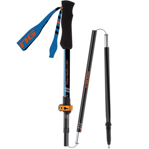 Kije trekkingowe składane VIKING Kettera Pro 115-135cm, czarno-niebieskie