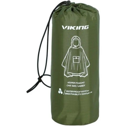Poncho przeciwdeszczowe VIKING Vesper 117cm, zielone