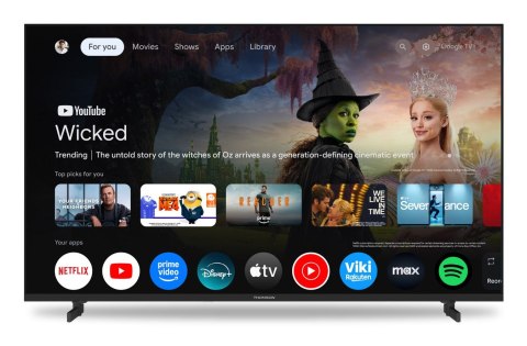 Thomson 43UG4S15 Telewizor 109,2 cm (43") 4K Ultra HD Smart TV Wi-Fi Czarny