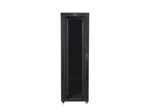 LANBERG SZAFA STOJĄCA RACK 19" 42U 800X1200 DRZWI SZKLANE LCD CZARNA FF01-8242-12BL (FLAT PACK)