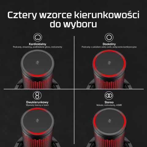 HyperX QuadCast 2 - mikrofon USB (czarny)