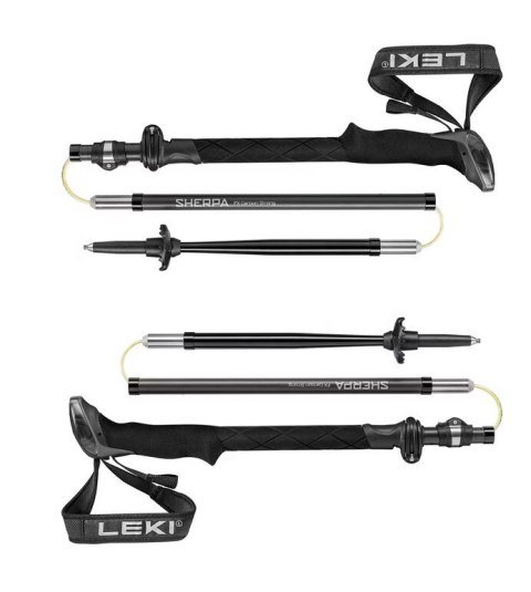 Kije trekkingowe LEKI Sherpa FX 120-140cm, czarne