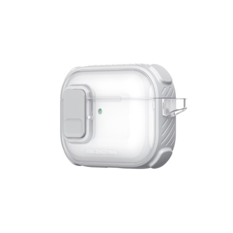 Etui do słuchawek AirPods Pro 3 Titan Pro Mag Case Clear - białe