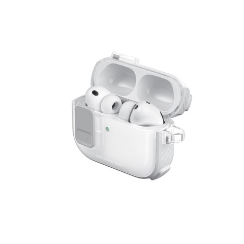 Etui do słuchawek AirPods Pro 3 Titan Pro Mag Case Clear - białe