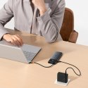 HUB adapter rozdzielacz 10w1 HDMI USB-A USB-C RJ45 SD TF - szary