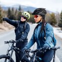 Kask rowerowy MTB z odpinanym daszkiem i tylną lampką USB 54-57 cm - czarny