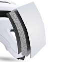 Kask rowerowy MTB z odpinanym daszkiem lekki 57-62 cm - czarno-biały