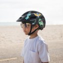 Kask rowerowy dziecięcy MTB z odpinanym daszkiem 48-52 cm - czarny