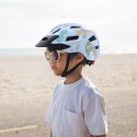 Kask rowerowy dziecięcy MTB z odpinanym daszkiem 48-52 cm - jasnoniebieski