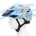 Kask rowerowy dziecięcy MTB z odpinanym daszkiem 52-56 cm - jasnoniebieski