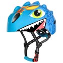 Kask rowerowy dziecięcy lekki 50-54 cm - niebieski smok
