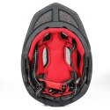 Kask rowerowy fullface dziecięcy z tylną lampką USB 52-56 cm - szary