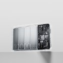 Powerbank 20000mAh 22.5W EnerFill FC11 z wyświetlaczem wbudowanymi kablami - beżowy