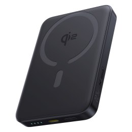 Powerbank magnetyczny 10000mAh 22.5W EnerFill FM12 z kablem USB-C MagSafe Qi2 - czarny