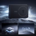 Powerbank magnetyczny 10000mAh 22.5W EnerFill FM12 z kablem USB-C MagSafe Qi2 - czarny