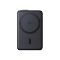 Powerbank magnetyczny 10000mAh z podstawką wbudowanym kablem USB-C MagSafe 45W Qi2 - czarny
