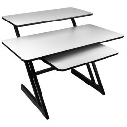 SD3 - Biurko studyjne stanowisko robocze blat półka na sprzęt audio wysuwana półka na klawiaturę 91,4 cm