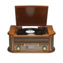 Drewniane centrum muzyczne retro Denver MRD-51 z gramofonem