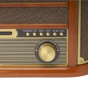 Drewniane centrum muzyczne retro Denver MRD-51 z gramofonem