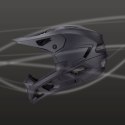 Kask rowerowy fullface z odpinanym daszkiem 55-57 cm - czarny