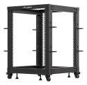 Stojak LANBERG OR01-6115-B OPEN RACK 19" 15U 600X600-1100 REGULOWANY Czarny