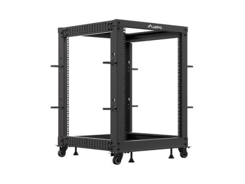 Stojak LANBERG OR01-6115-B OPEN RACK 19" 15U 600X600-1100 REGULOWANY Czarny