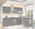 Zestaw mebli kuchennych Cosmo Design ANIKA grafit/grafit 2,0/2,6