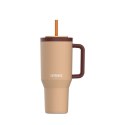 Kubek termiczny z teleskopową słomką Kambukka Rio Tumbler 950ml Almond Dream