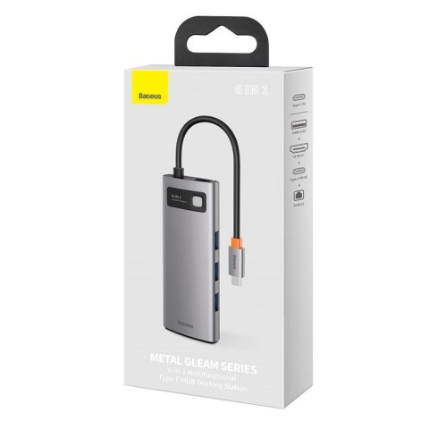 Baseus Metal Gleam USB 3.2 Gen 1 (3.1 Gen 1) Type-C Szary