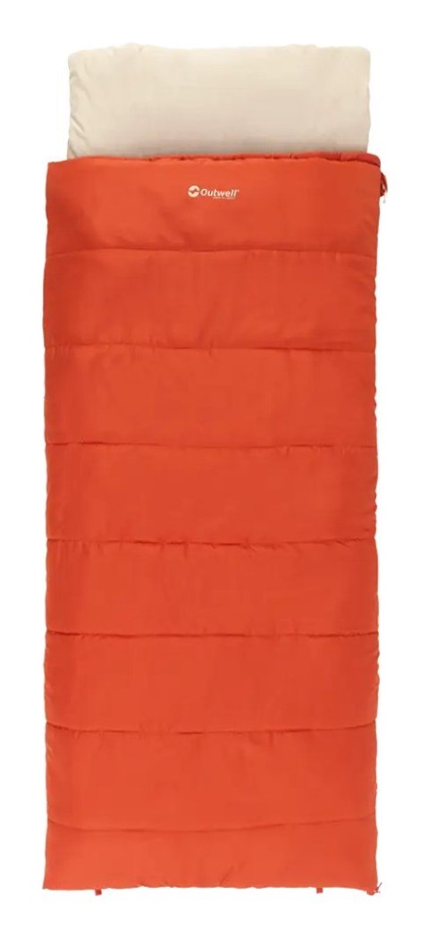 Outwell Contour Lux Dorosły Śpiwór prostokątny Poliester Czerwony