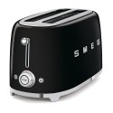 Toster Smeg TSF02BLEU czarny 4 kromek, metalowa obudowa