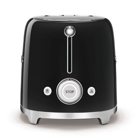 Toster Smeg TSF02BLEU czarny 4 kromek, metalowa obudowa