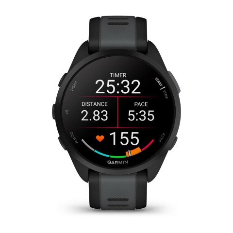 Zegarek Garmin Forerunner 165 Music, 43mm AMOLED Black