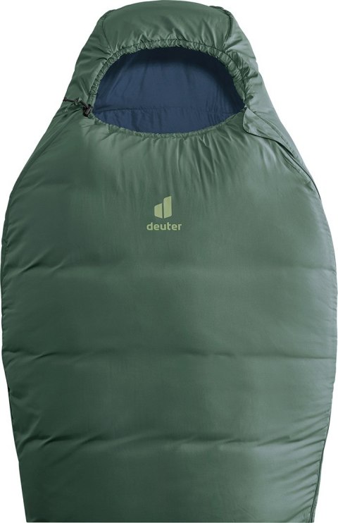 Deuter Orbit SL +5C/41F Dorosły Śpiwór typu mumia Tkanina, Polietylenosulfon (PES), Ripstop Zielony
