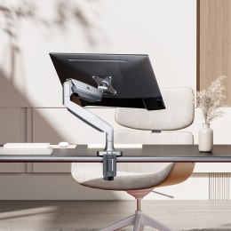 Uchwyt do monitora Maclean MC-969, podwójne ramię, ze sprężyną gazową, 17